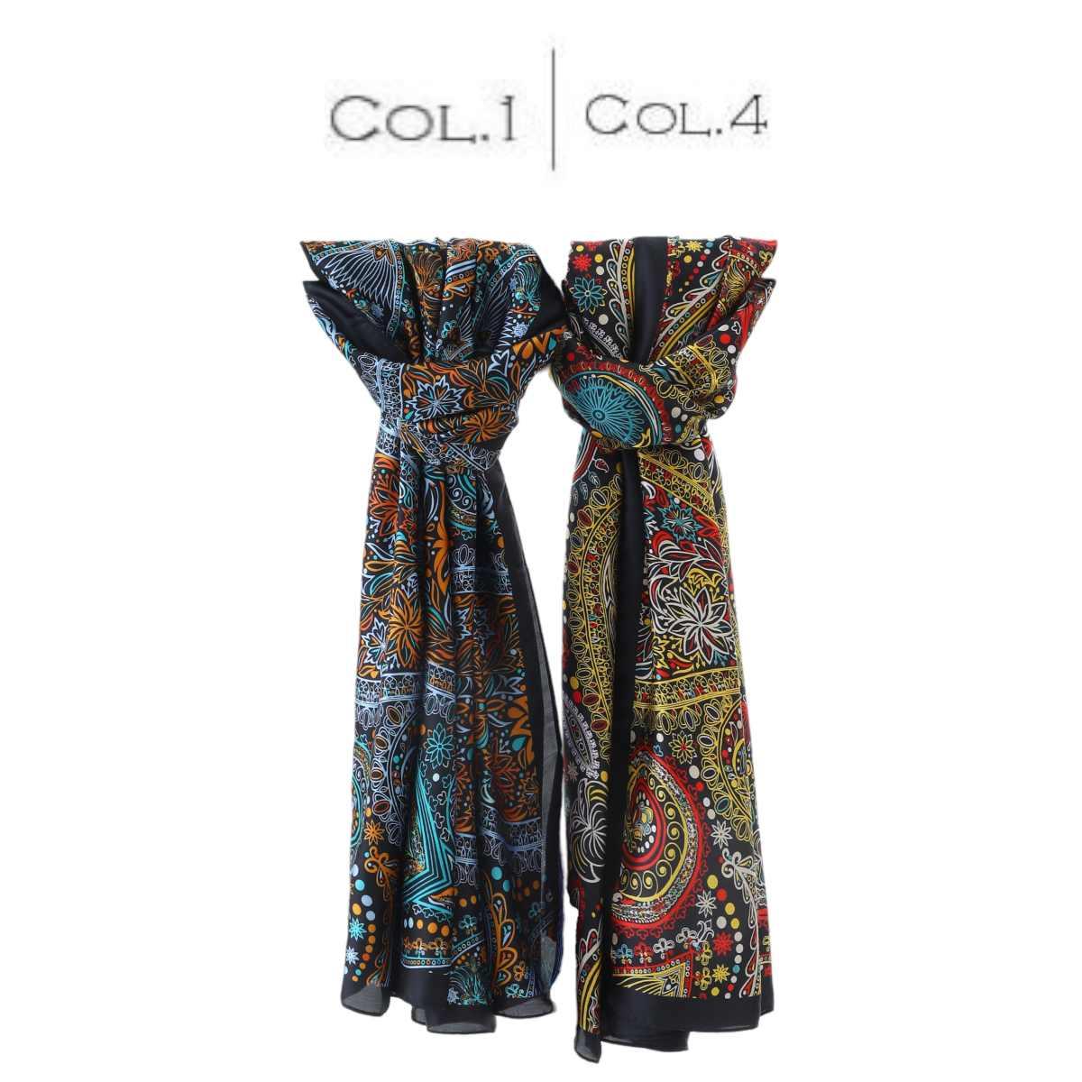 Foulard donna in seta stampa paisley Capoverde