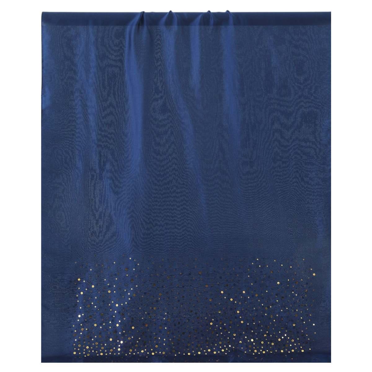 Sciarpa donna in poliestere tinta unita con inserti dorati riflettenti degradè Capoverde