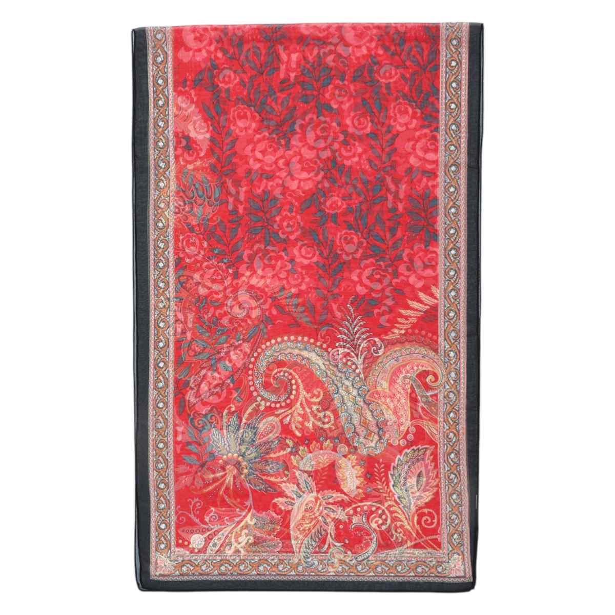 Sciarpa donna in poliestere stampa paisley e floreale Capoverde