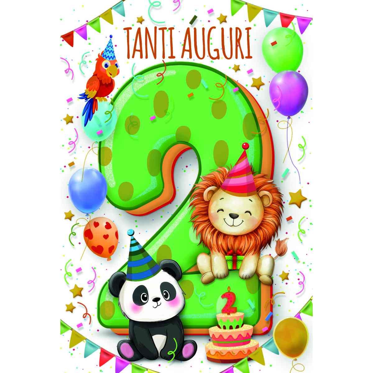Biglietto auguri 12 pezzi buon compleanno assortiti numeri bimbi /adulti