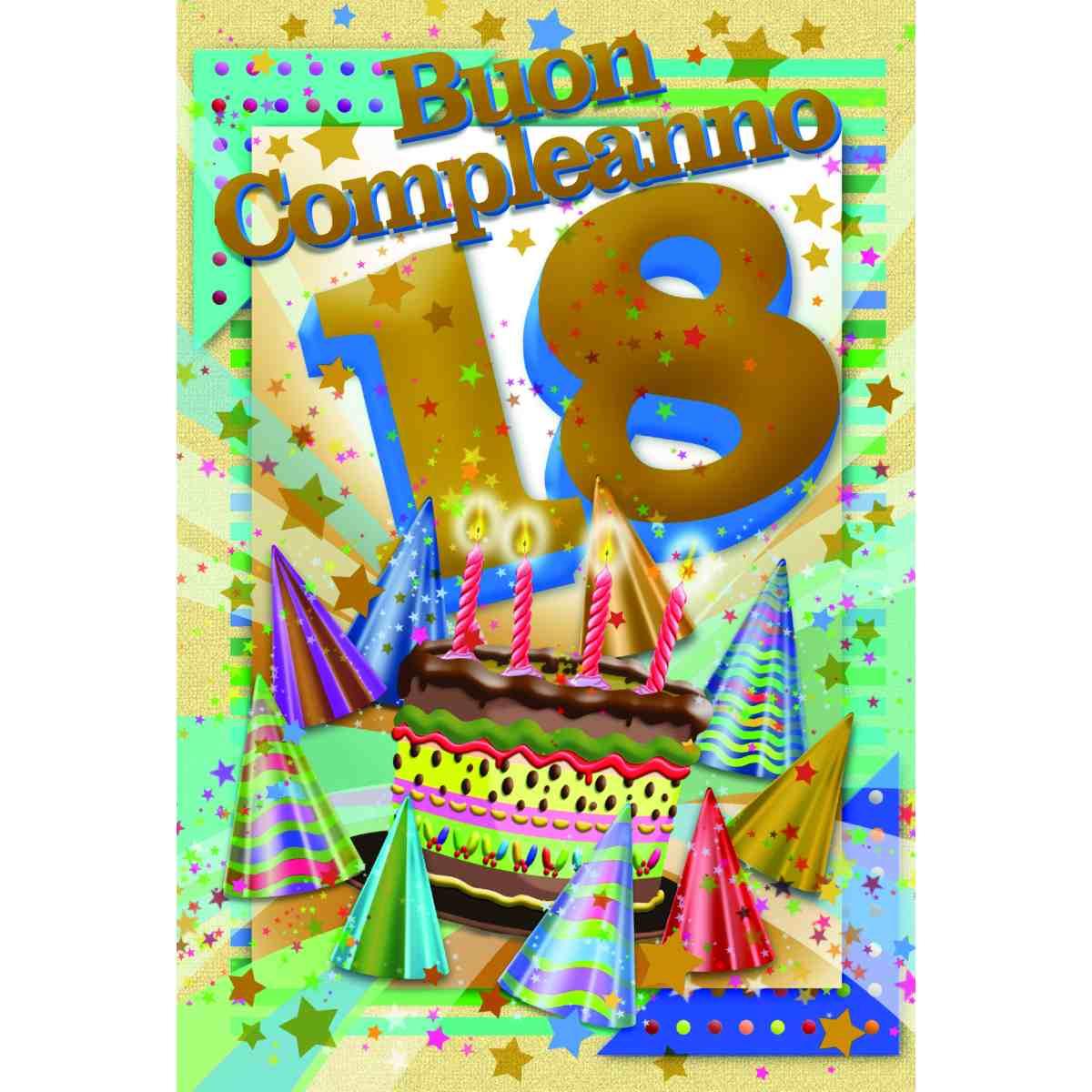 Biglietto auguri 12 pezzi buon compleanno assortiti numeri bimbi /adulti