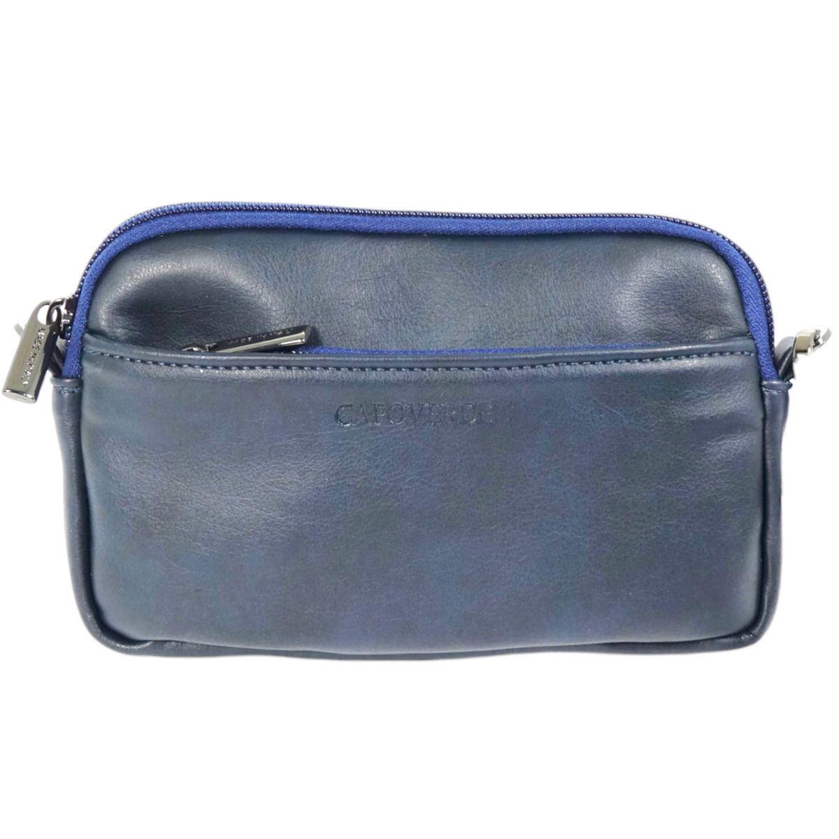 Pochette uomo con tracolla in ecopelle Capoverde Made in Italy