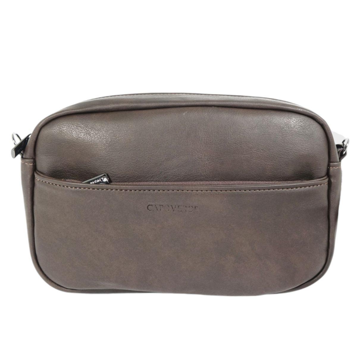 Pochette uomo con tracolla in ecopelle Capoverde Made in Italy