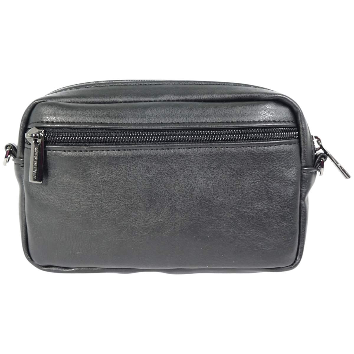 Pochette uomo con tracolla in ecopelle Capoverde Made in Italy