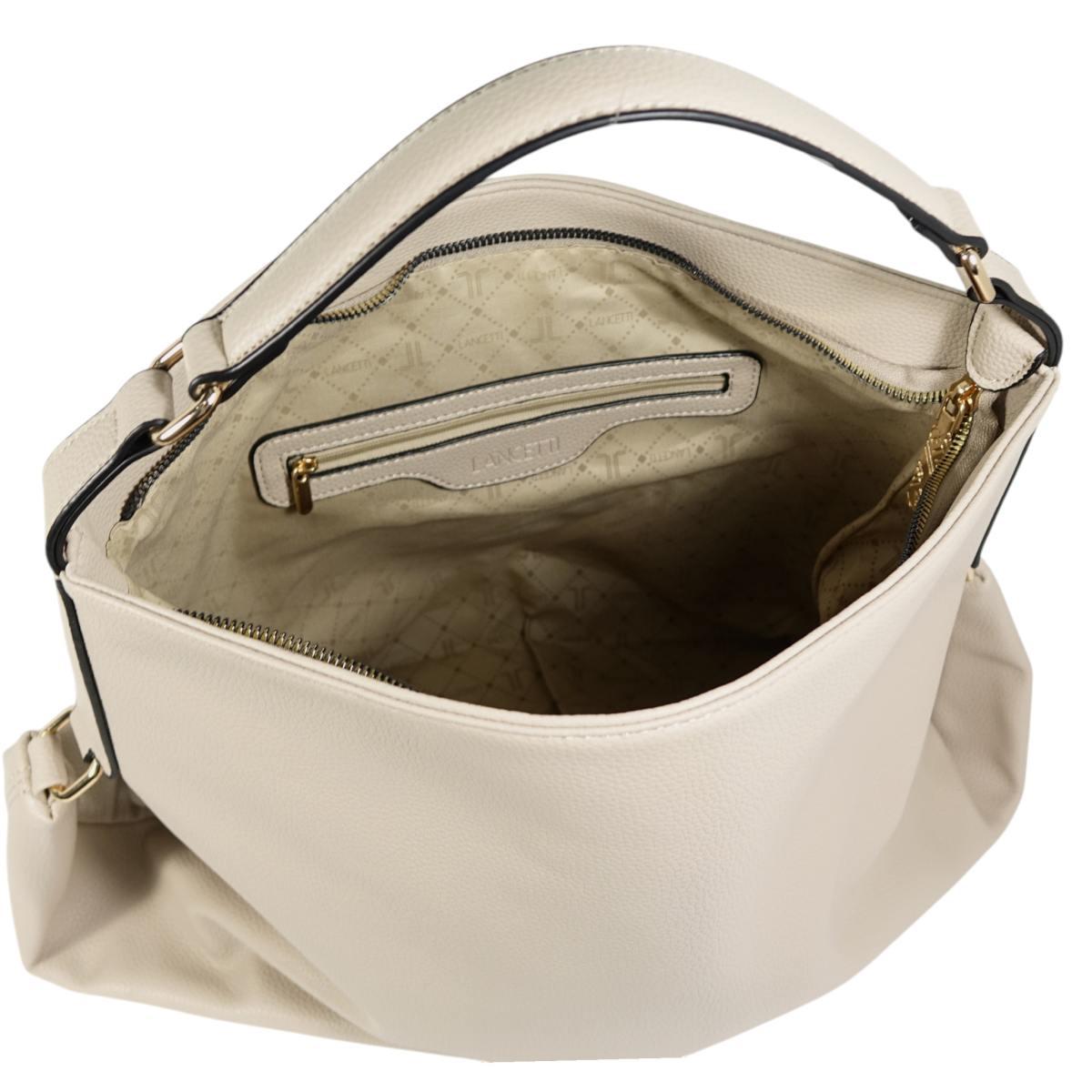 Set 3 pezzi donna borsa sacca, tracolla e portafoglio linea Orquidia Lancetti