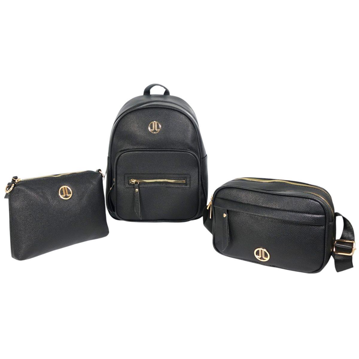 Set 3 pezzi donna zaino, borsa tracolla e tracollina linea Soldier Lancetti