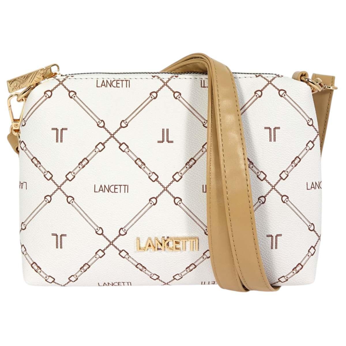 Set 3 pezzi donna borsa shopping, tracolla e tracollina linea Temple Lancetti