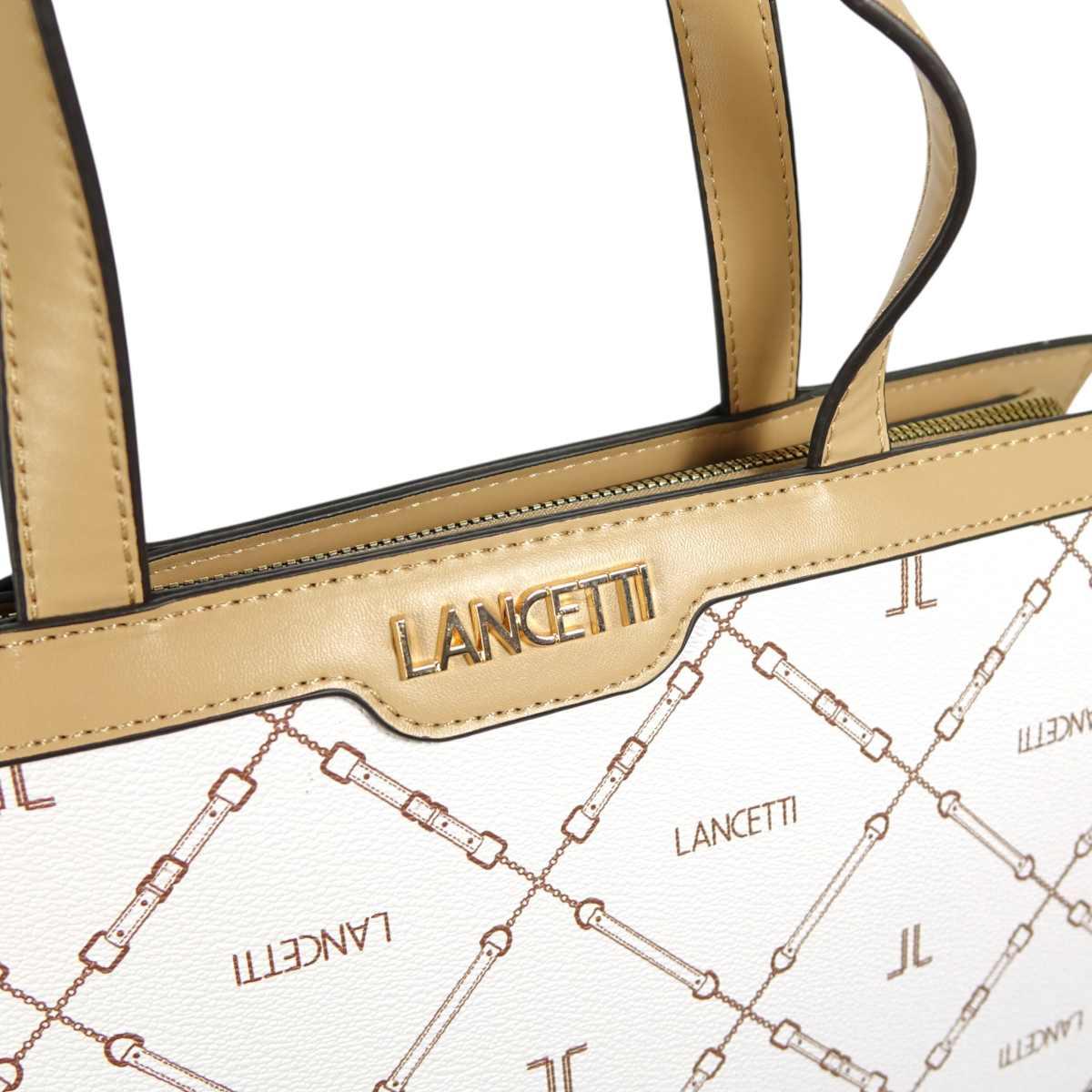 Set 3 pezzi donna borsa shopping, tracolla e tracollina linea Temple Lancetti