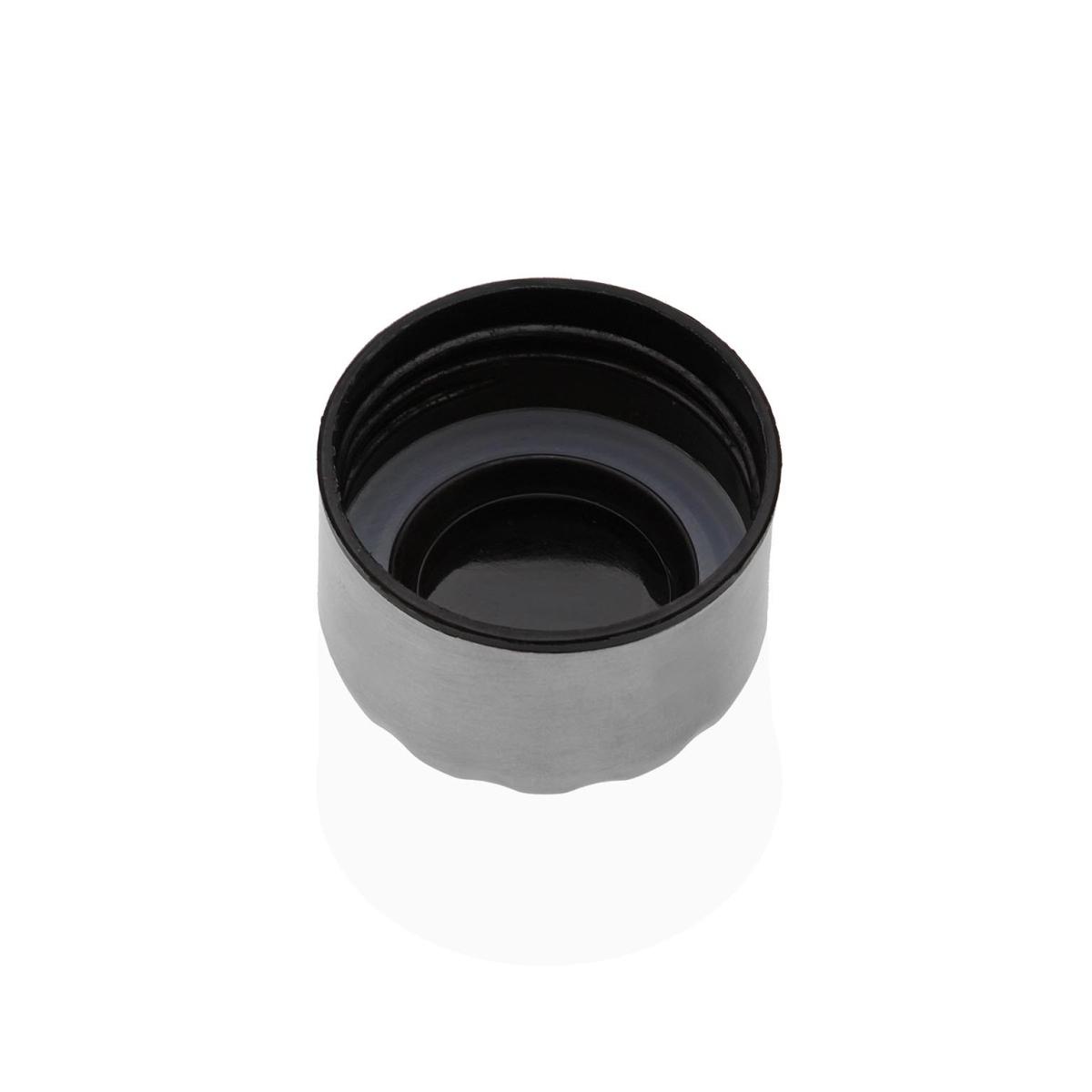 Bottiglia con tappo a vite H2O nera