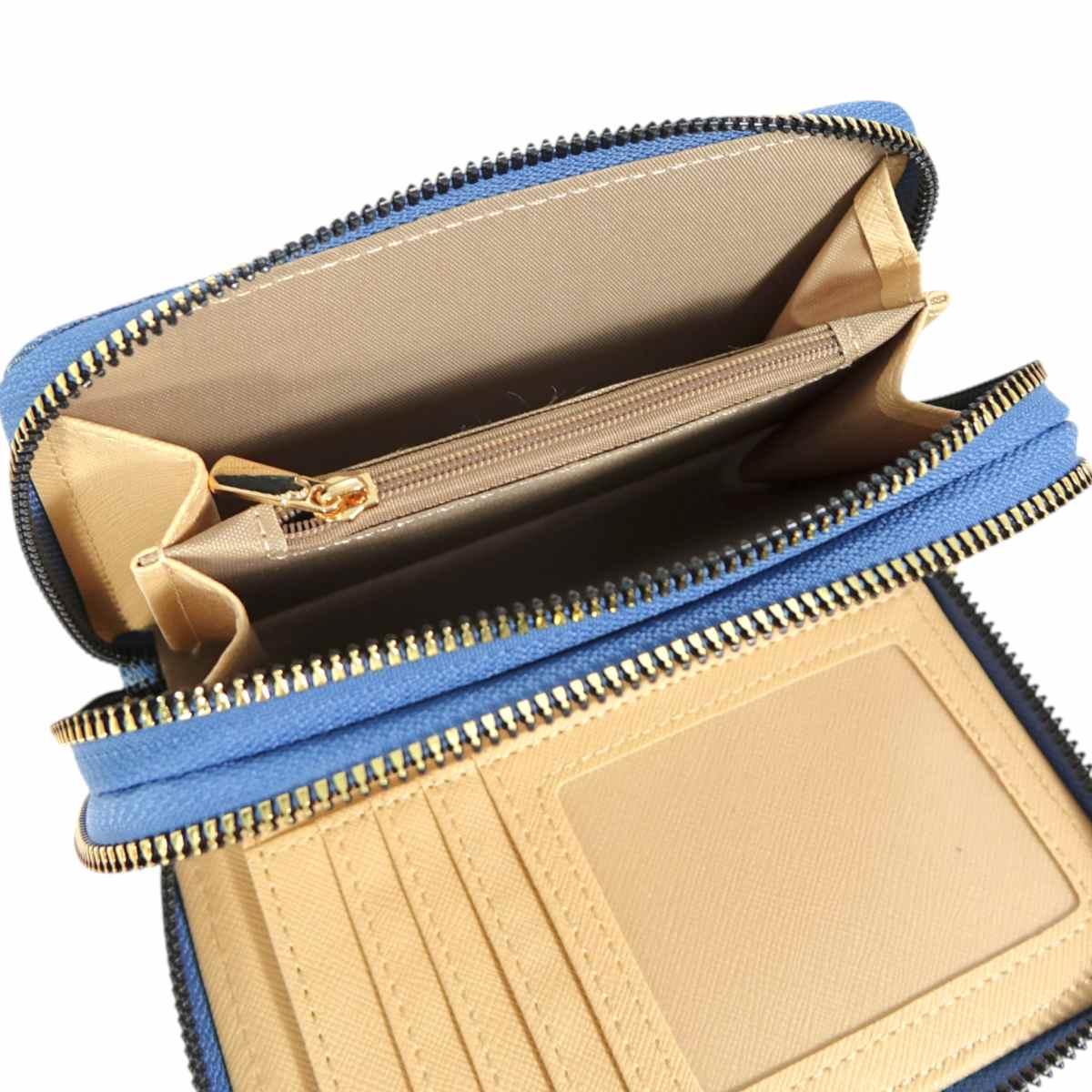 Portafoglio donna in jeans motivo paisley linea Magby Laura Biagiotti