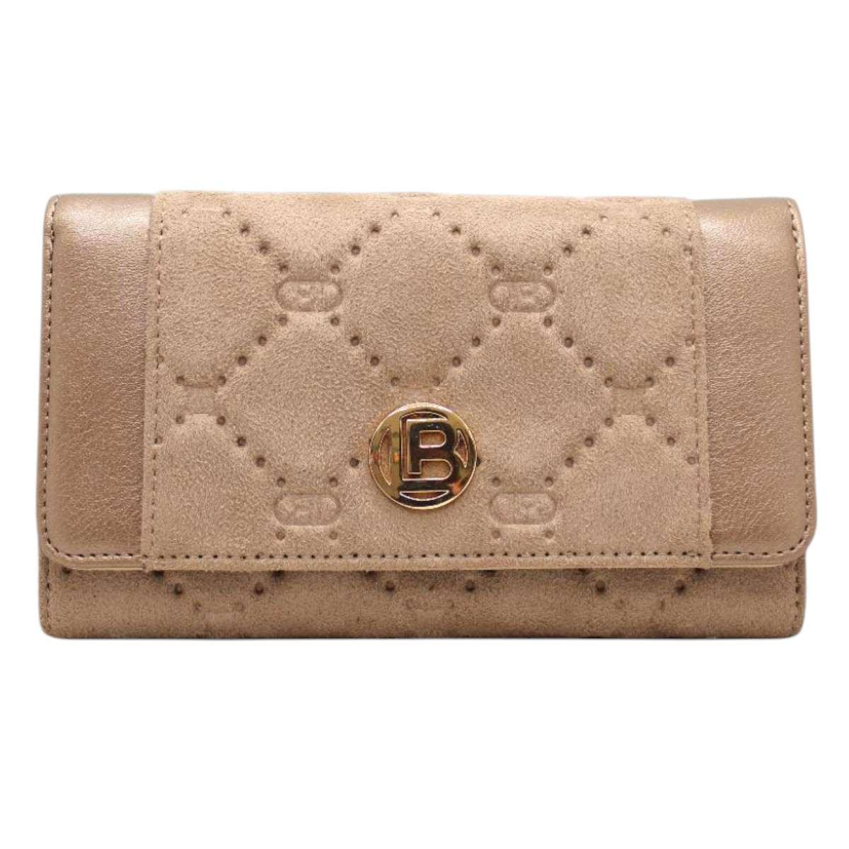 Portafoglio donna effetto scamosciato linea Ostar Laura Biagiotti