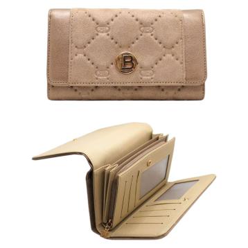 Portafoglio donna effetto scamosciato linea Ostar Laura Biagiotti