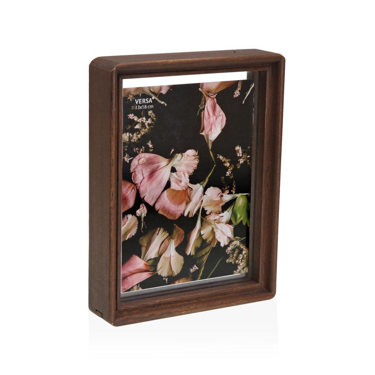 Cornice portafoto in legno con luce Remsy 13x18 cm