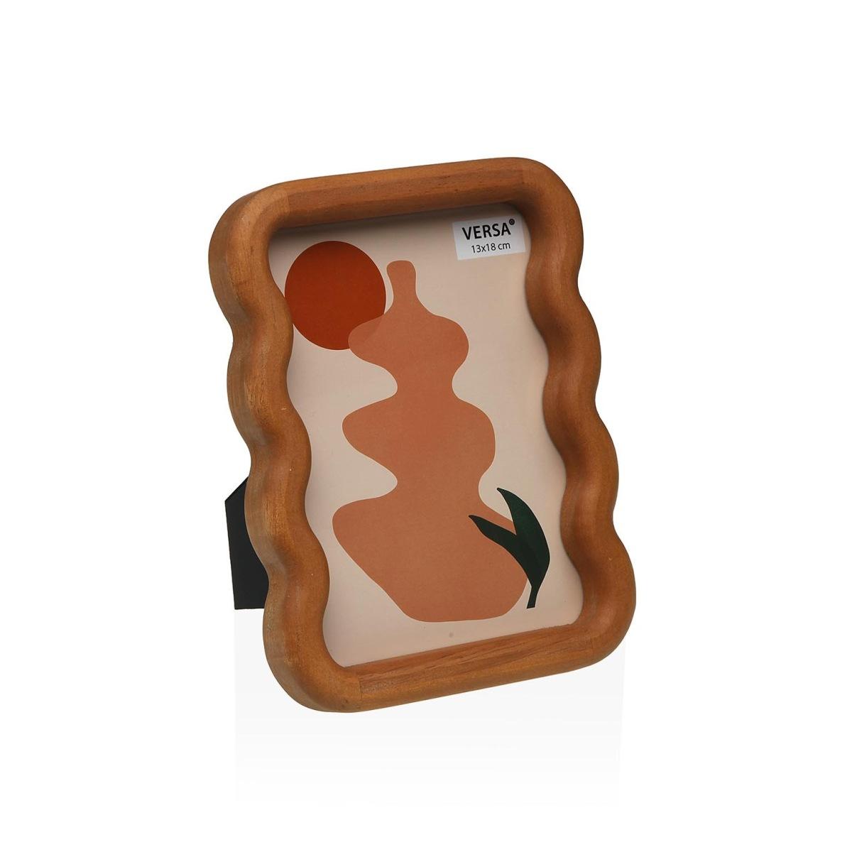 Cornice portafoto in legno Onda 13x18 cm