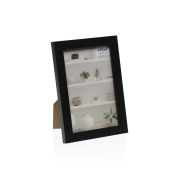 Cornice portafoto in mdf nero 10x15 cm
