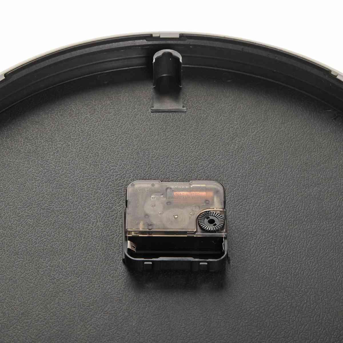 Orologio da parete in plastica grigio movimento silenzioso 30,5 cm