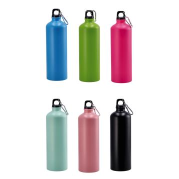 Borraccia in alluminio con tappo a vite e moschettone 1000 ml