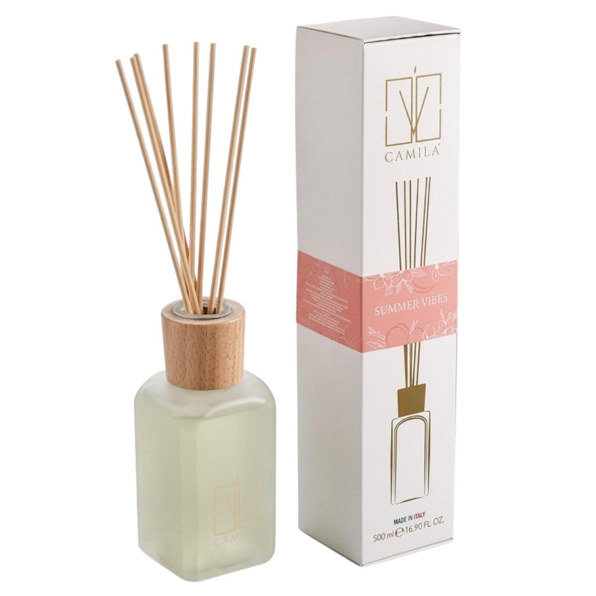 Diffusore 500ml bianco fragranza sammer vibes Camilia