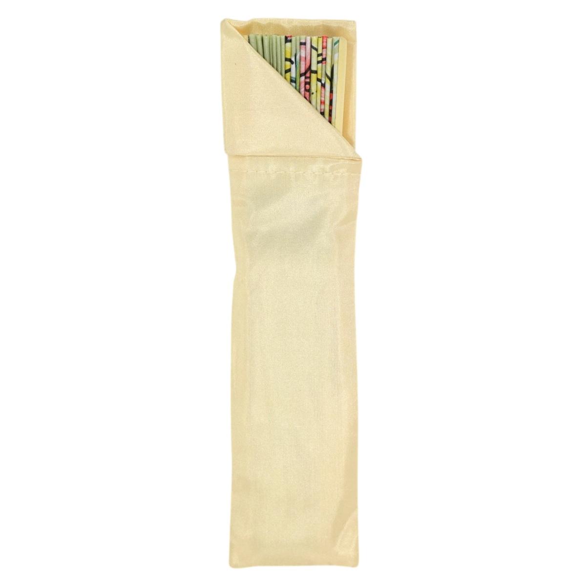 Ventaglio con stampa floreale e nappina decorativa d.34 cm