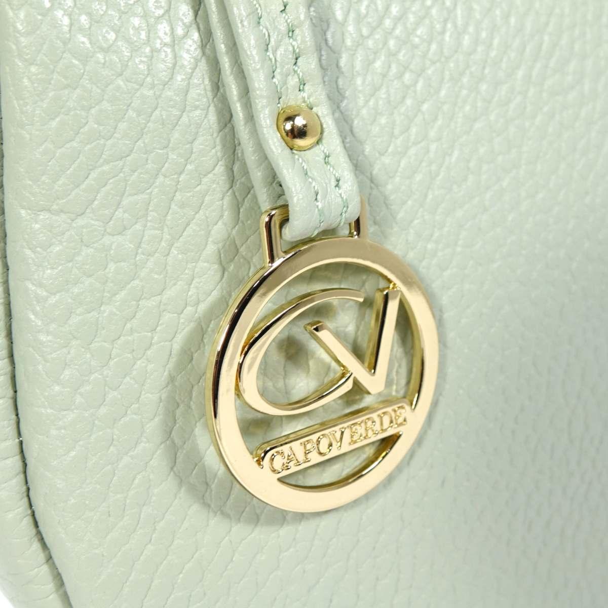 Tracollina donna in vera pelle Made in Italy Capoverde