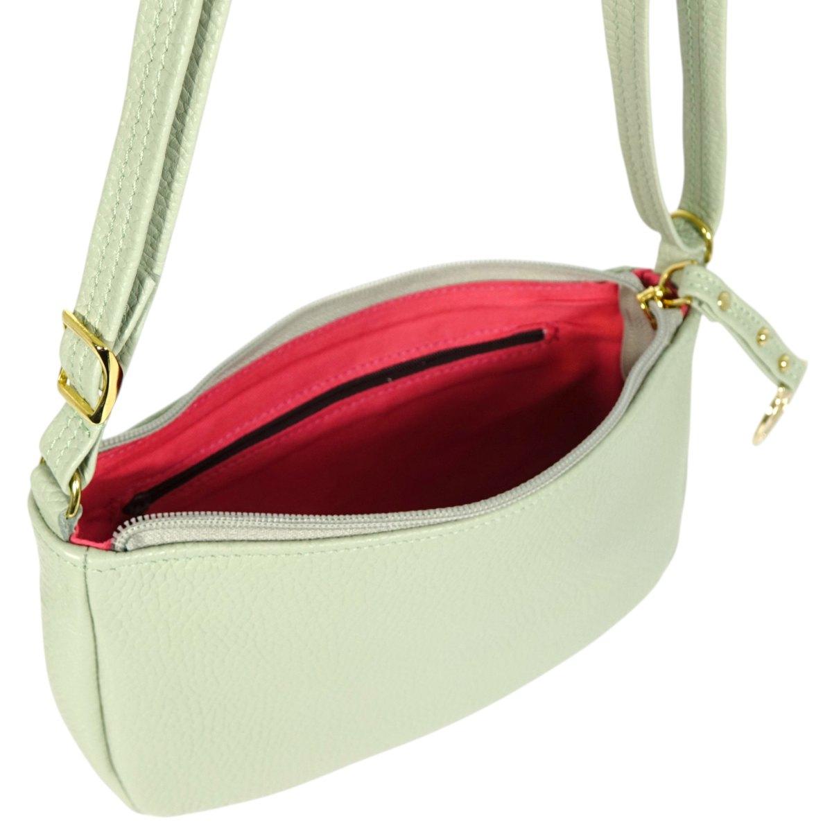 Tracollina donna in vera pelle Made in Italy Capoverde