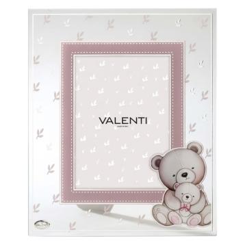 Cornice portafoto in vetro 13x18 cm orsetti rosa Valenti