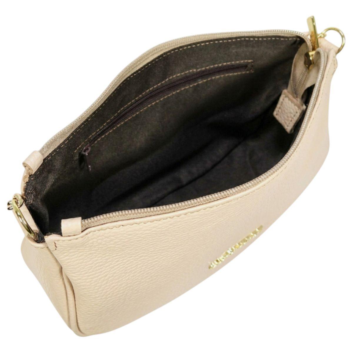 Borsa donna con tracolla in vera pelle Made in Italy Capoverde
