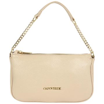 Borsa donna con tracolla in vera pelle Made in Italy Capoverde
