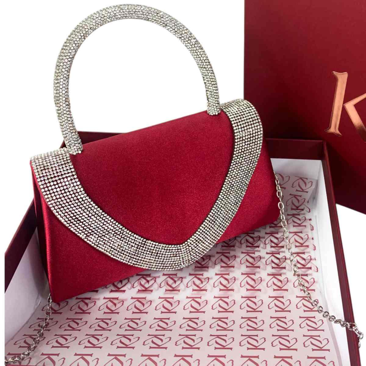 Borsa satinata cerimonia donna Emma Le Kikke