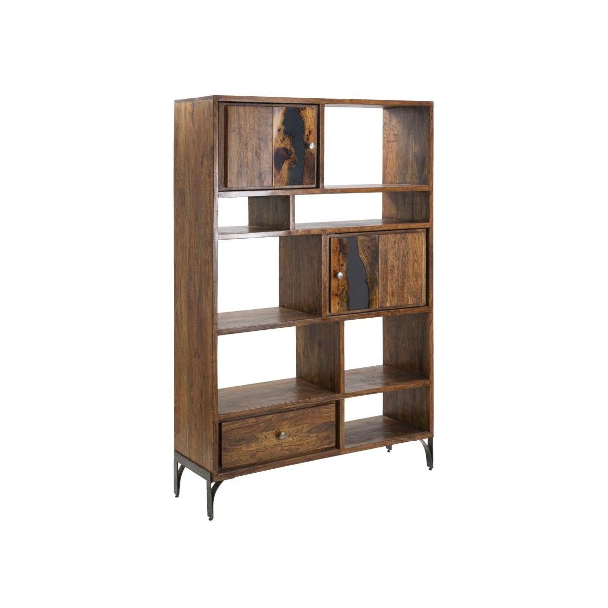 Libreria mustang cm 118x40x178 (legno di acacia nilotica)