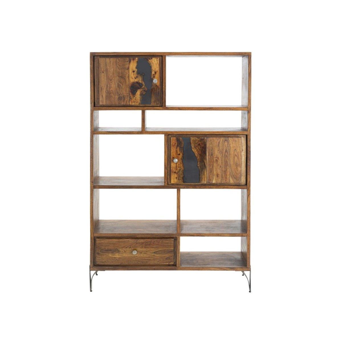 Libreria mustang cm 118x40x178 (legno di acacia nilotica)