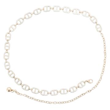 Cintura gioiello donna con maglia ovale con strass Marina Galanti