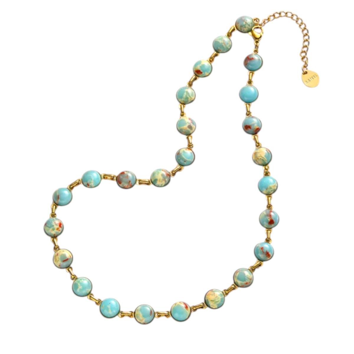 Collana donna in pietra turchese