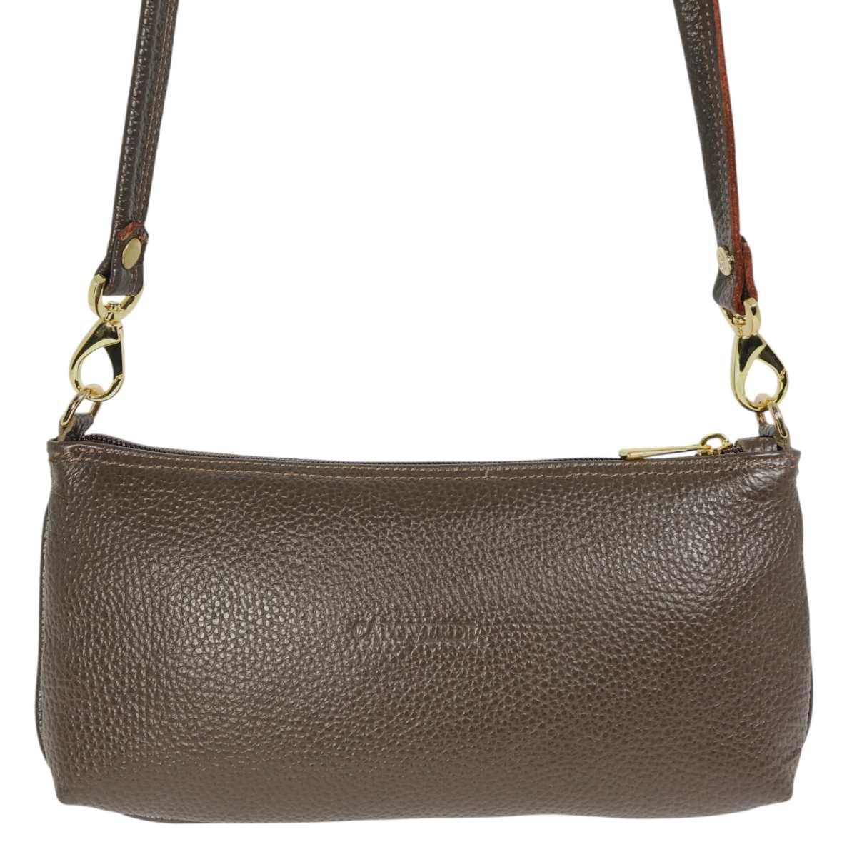 Borsa a spalla donna in vera pelle Made in Italy Capoverde
