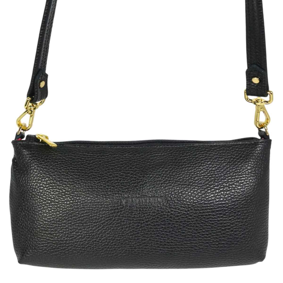 Borsa a spalla donna in vera pelle Made in Italy Capoverde