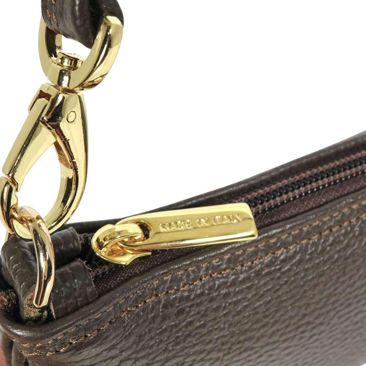Borsa a spalla donna in vera pelle Made in Italy Capoverde