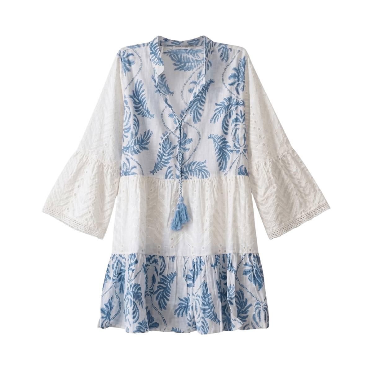 Copricostume corto donna in cotone fantasia etno chic Twiggy