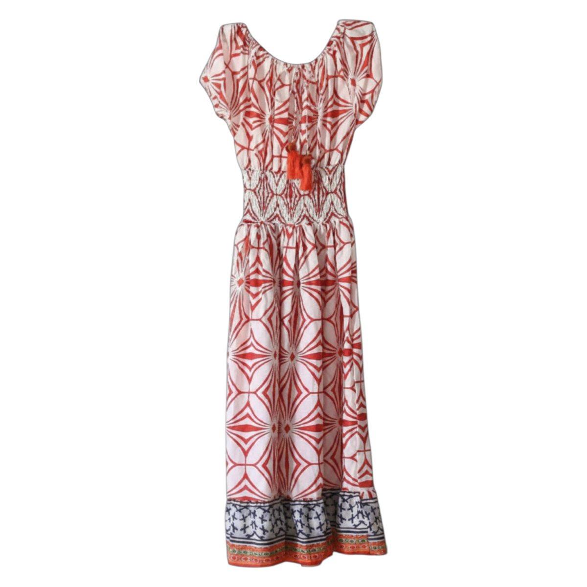 Copricostume lungo donna in cotone fantasia etnic chic Twiggy