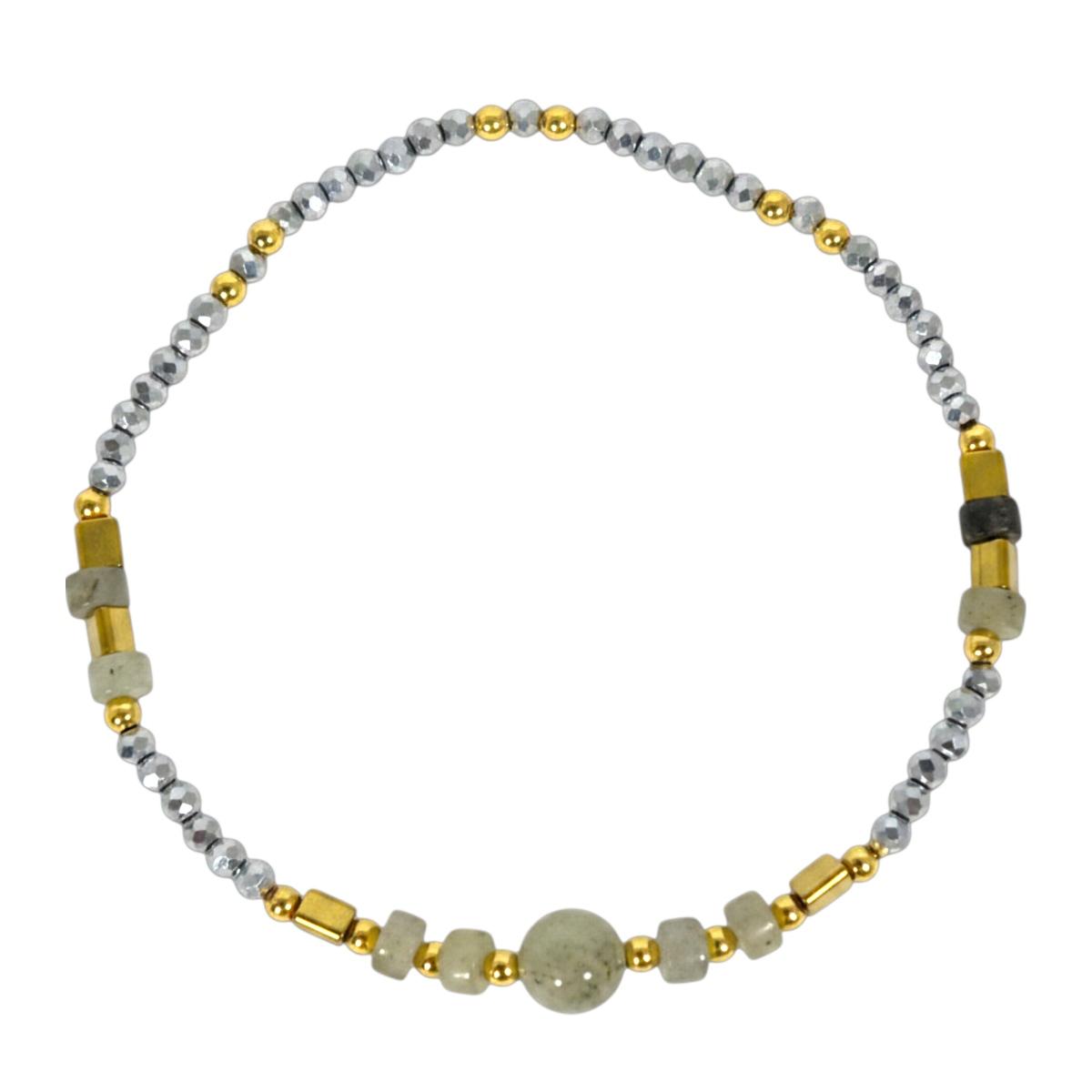 Bracciale donna con pietre in labradorite