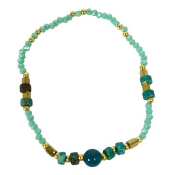 Bracciale donna con pietre in crisoprasio