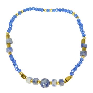 Bracciale donna con pietre in sodalite