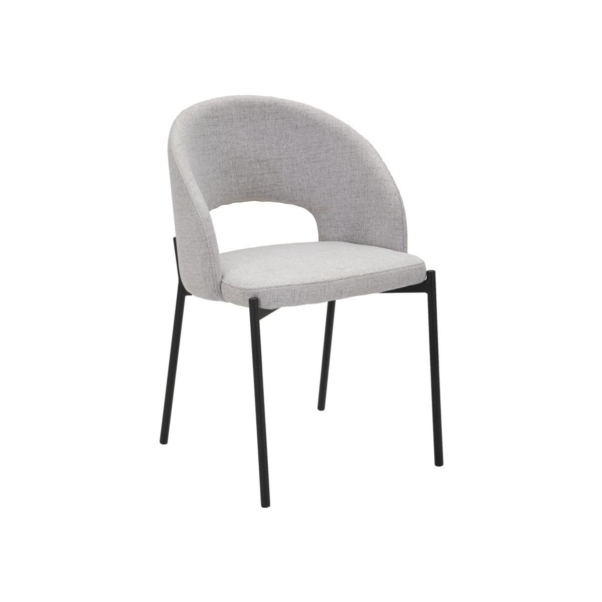 Sedia helsinki grigia set 2 pz cm 51x53x80