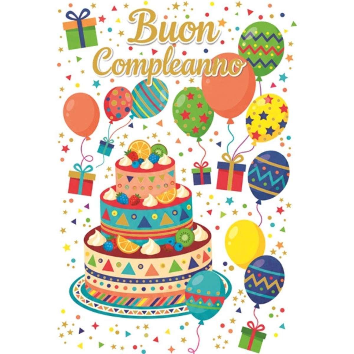 Biglietto auguri classico e unicorno