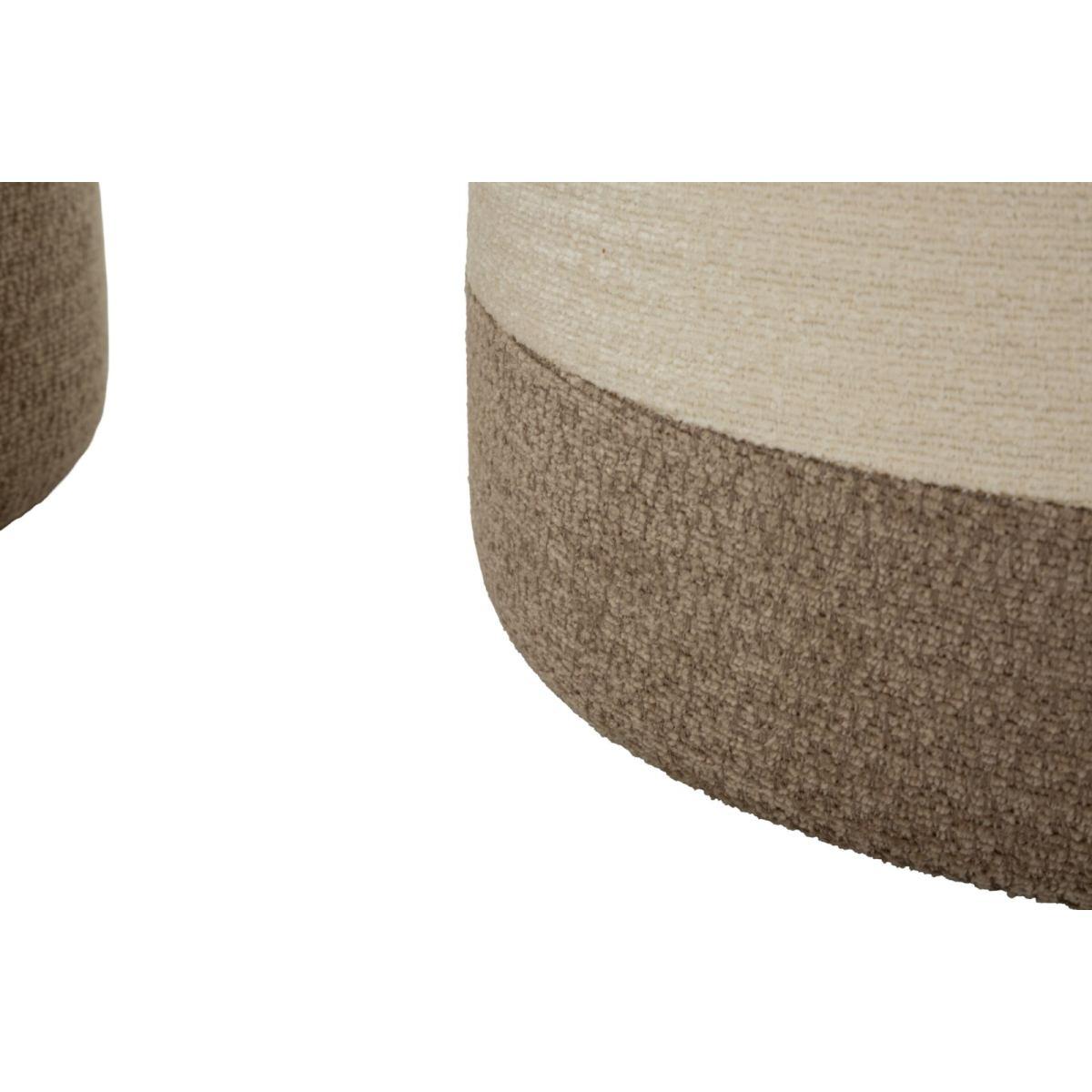 Pouf c/contenitore&vassoio ankara coppia cm Ø 40x47-34x40