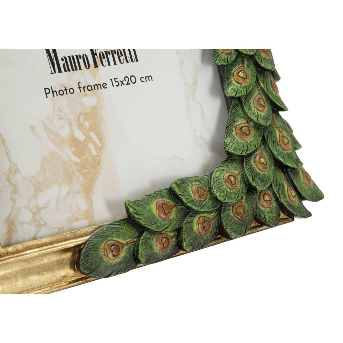 Cornice pavone cm 22x2,8x29,2 <br>(misura interna cm 15x20) min 2