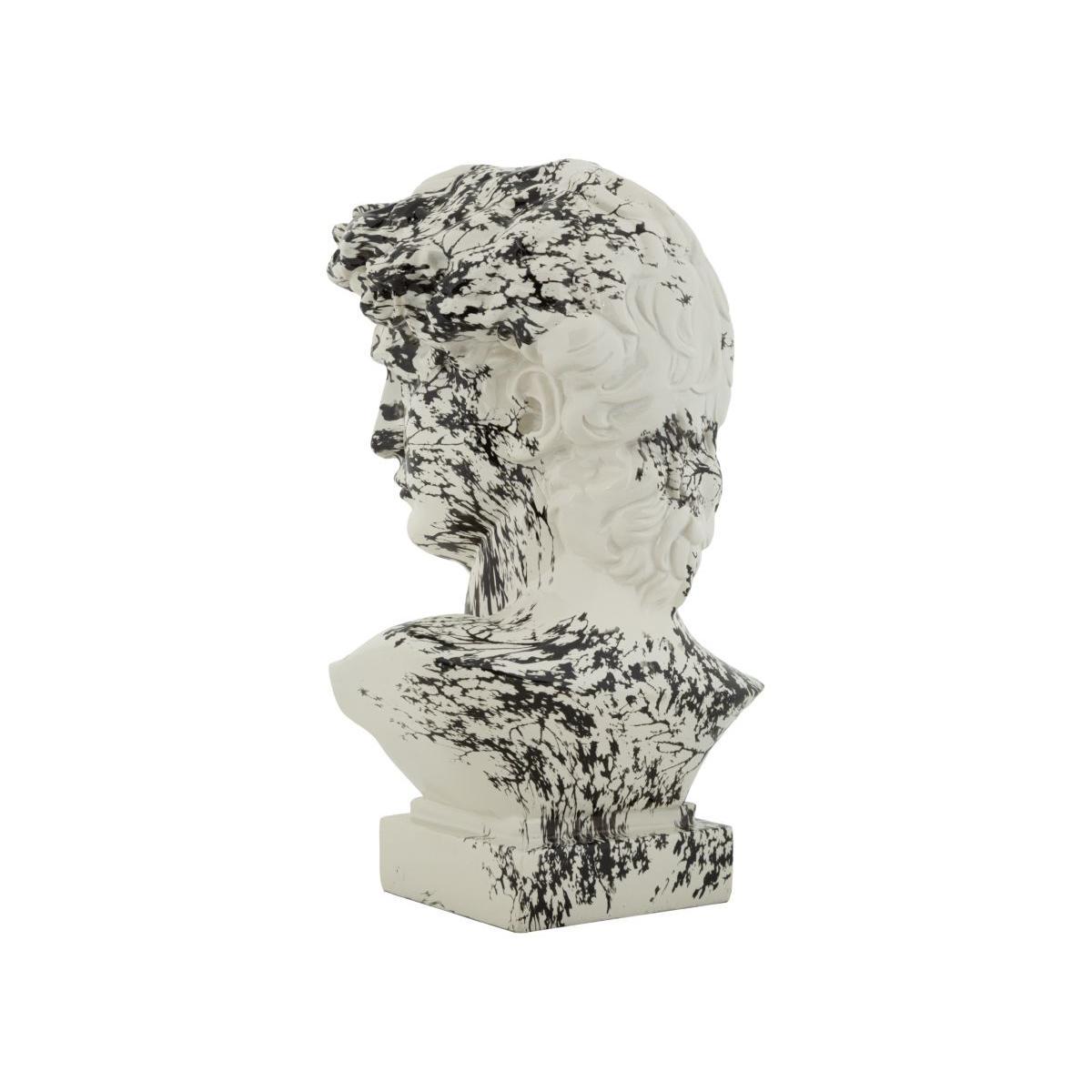 Scultura testa antica okinawa cm 18x16x30