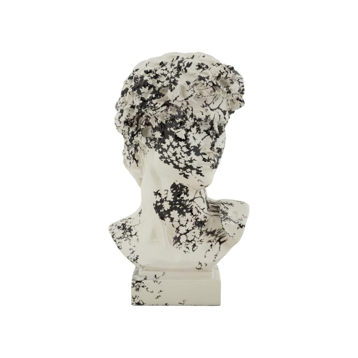 Scultura testa antica okinawa cm 18x16x30