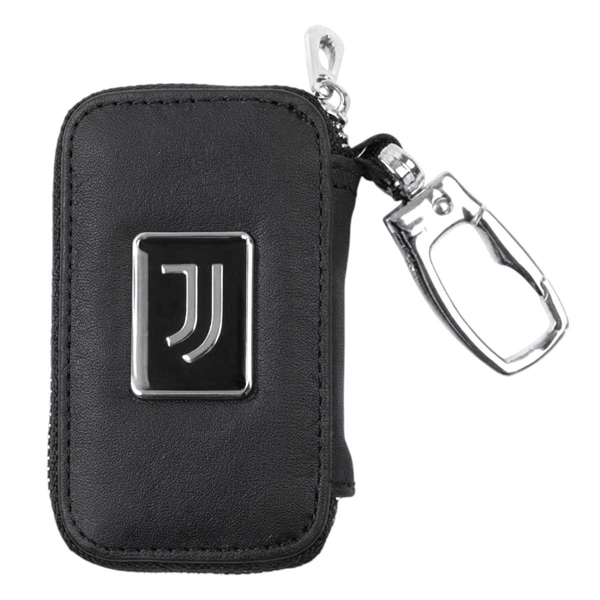 Portachiavi in pelle con zip ufficiale Juventus