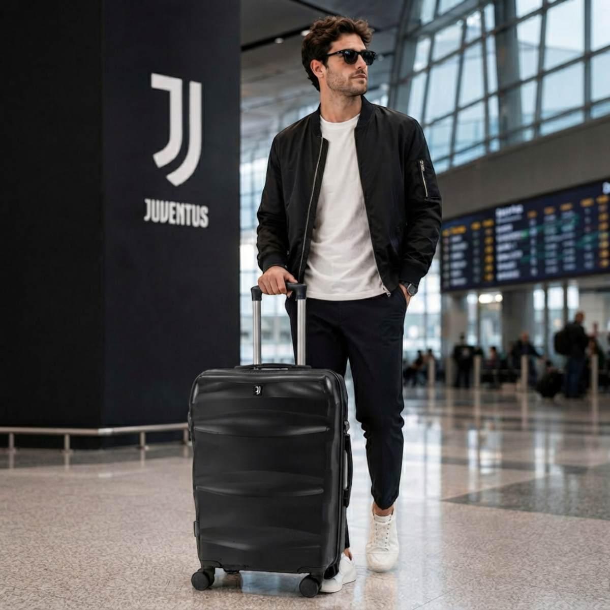 Trolley da viaggio in policarbonato ABS ufficiale Juventus
