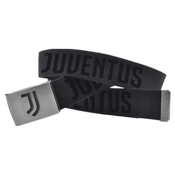 Cintura tessuto sport uomo con fibbia forata con logo ufficiale Juventus